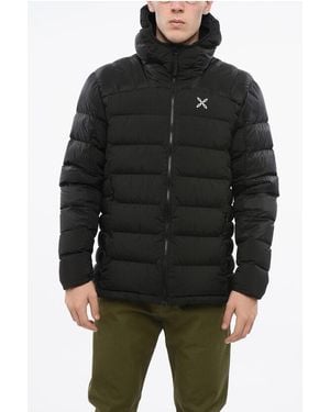 Montura Solid Colour Rip Stop Checked Quilted Down Jacket - Black
