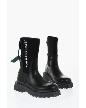 Off-White c/o Virgil Abloh Rubber Chelsea Rainboot - Black