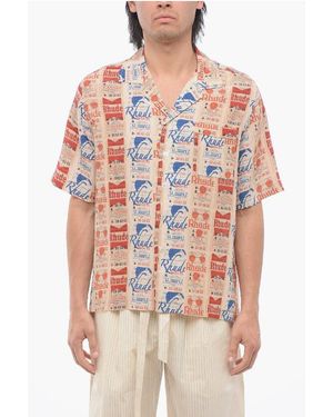 Rhude All-Over Printed Silk Voyage Shirt - Multicolour