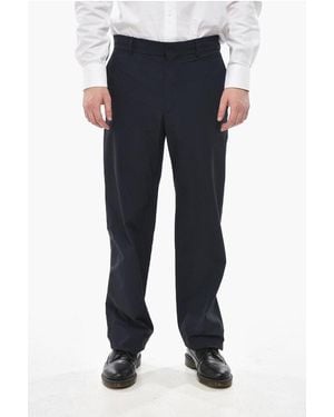 Givenchy Elasticized Nylon Straight-Leg Chino Trousers - Blue