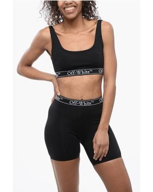 Off-White c/o Virgil Abloh Sporty Bra With Logoed Elastic Band - Black