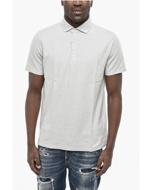Altea Cotton Piqué Polo Greg Solid-Color - White