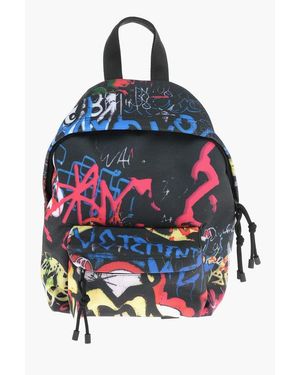 Vetements Front Pocketed Graffiti Mini Backpack - Red