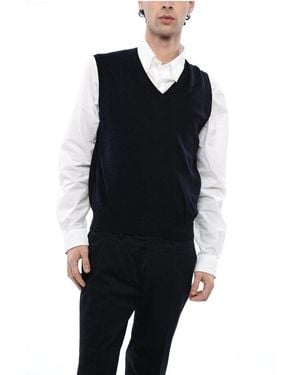 Corneliani Knitted V-Neckline Vest - Black