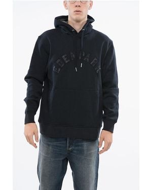Eden Park Cotton Hoodie With Frontal Logo - Black