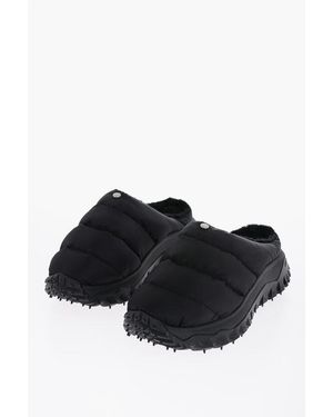 Moncler Quilted Puffer Trail Mules - Black