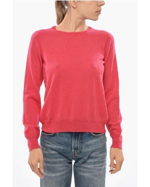 Malo Crew Neck Cashmere Blend Jumper - Red