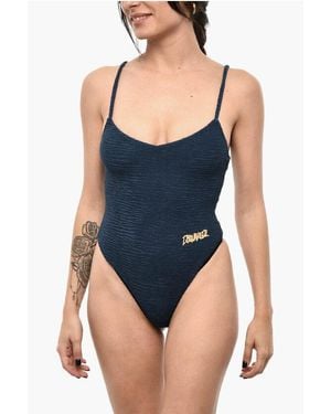 DSquared² Wave Motif One Piece Swimsuit - Blue