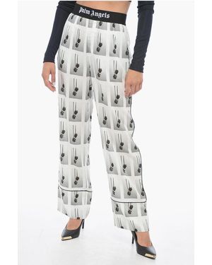 Palm Angels All-Over Logoed Mirage Pyjama Trousers - Multicolour