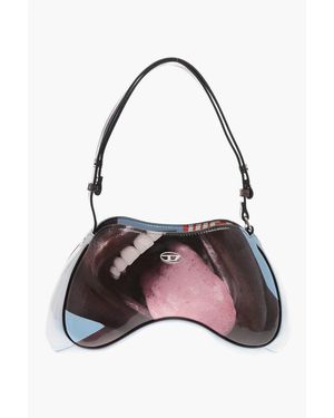DIESEL Printed Vegan Leather Shoulder Bag - Multicolour