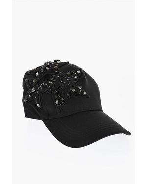DSquared² Embellished Jewels Satin Cap - Black