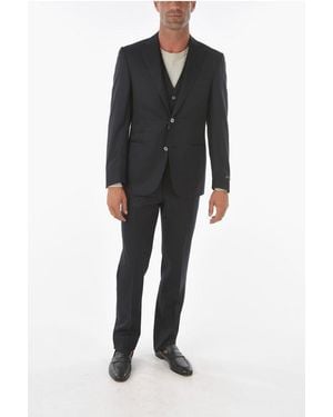 Corneliani 3-Piece Cerim.Leader Extrafine Virgin Wool Suit - Black