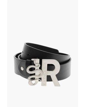 John Richmond Leather Belt 40Mm - Black