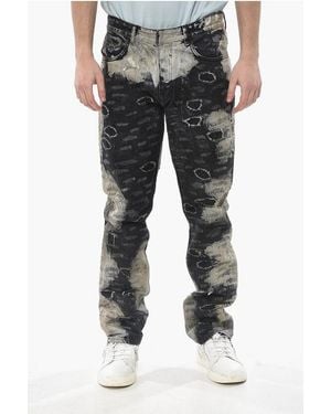 Givenchy Distressed Jeans With Worn Effect And Belt Loops 20Cm - Black