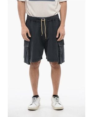 DSquared² Brushed-Cotton Cargo Shorts With Drawstring - Black