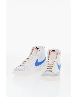 Nike Leather Blazer Mid 77 Low-Top Trainers - Blue
