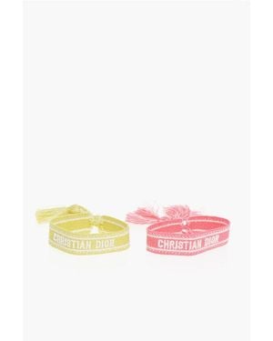 Dior Fabric J'A 2-Bracelet Set - Pink