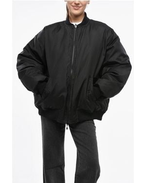Wardrobe NYC Reversible Bomber Fit Down Jacket - Black