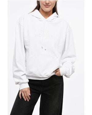 Marc Jacobs Cotton Hoodie With Embossed Logo - White