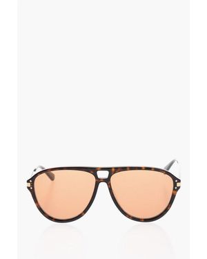 Amiri Tortoiseshell Logo Aviator Sunglasses - Black