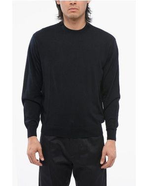 Armani Emporio Virgin Wool Crew Neck Jumper - Black