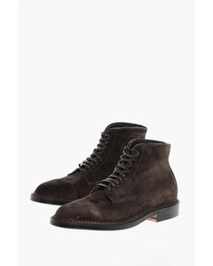 Alden Suede Low Boots - Black