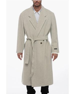 Fear Of God Wool Double-Breasted Coat - Grey