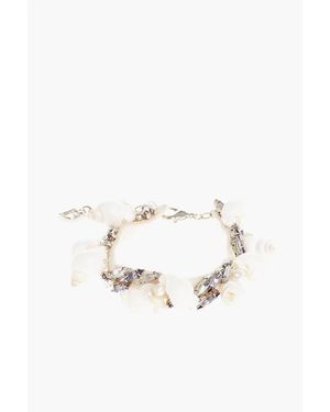 DSquared² Anklet Embellished With Shells And Crystals - White