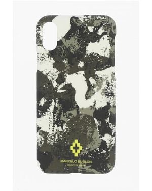 Marcelo Burlon Camouflage Cross Xs Iphone Case - Grey