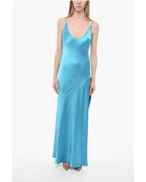 Dont At Me Label Petticoat Dress With Side Split - Blue
