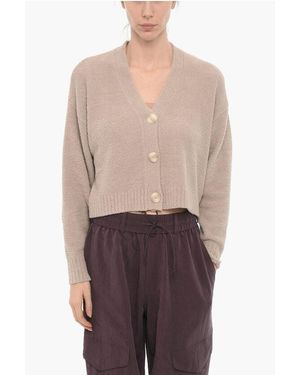 UGG V-Neck Soft Fabric Nyomi Crop Cardigan - Multicolour