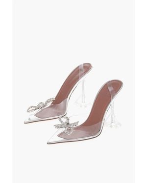 AMINA MUADDI Transparent Pvc Rosie Glass Slingbacks 9.5Cm - Pink