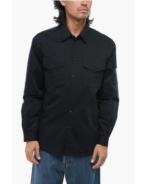 McQueen Long Sleeved Shirt With Logoed Band - Black