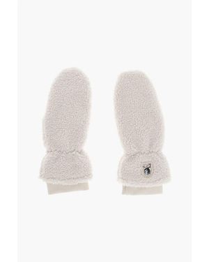 Parajumpers Eco-Shearling Mittens - White