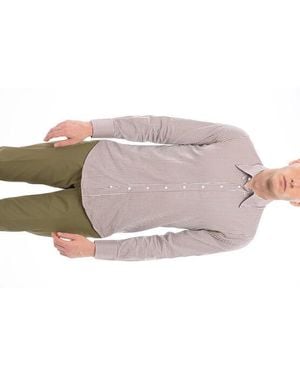DSquared² Striped Motif Long Sleeved Cotton Shirt - Pink