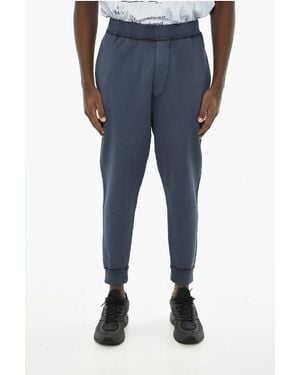 DSquared² Solid Colour Cotton Joggers - Blue