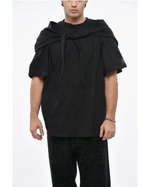 Raf Simons Oversized Fit Les Fauves T-Shirt With Hood - Black