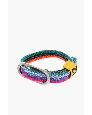 DSquared² Fabric Bracelet With Monogram - Blue