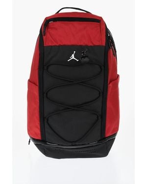 Nike Air Jordan Two-Tone Multi-Pocket Backpack - Red