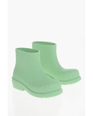 Bottega Veneta Braided Rubber Boots - Green