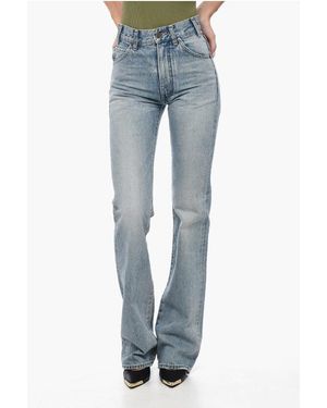 Celine Mid Wash Bootcut Denim Jeans - Blue