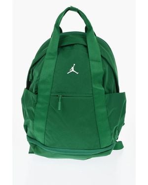 Nike Air Jordan Solid Colour Alpha Backpack With Contrasting Logo - Green