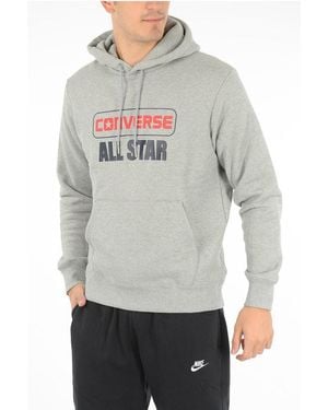 Converse All Star Printed Sweatshirt - Grey