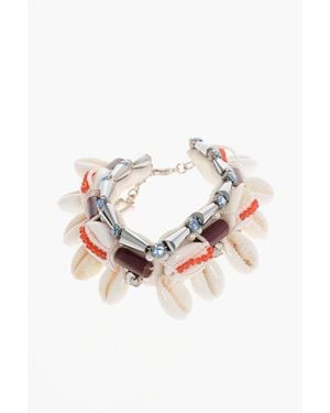 DSquared² Bracelet Embellished With Shells And Rhinestones - Multicolour