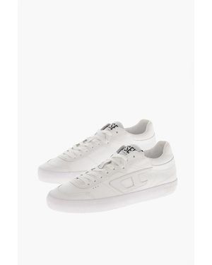 DIESEL Leather Low-Top Trainers S-Leroji Solid-Color With Tone-On-T - White