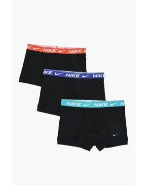 Nike Set Of 3 Dri-Fit Boxer With Logoed Elastic Band - Black