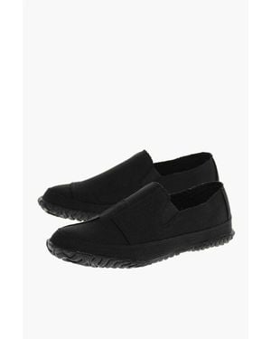 Yohji Yamamoto Slip-On Trainers With Raw-Cut Edges - Black
