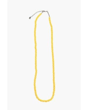 DSquared² Solid Colour Journey Charms Necklace With Resin Beads - Metallic