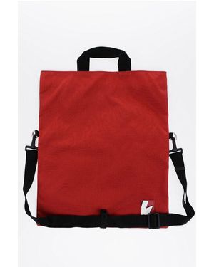 Neil Barrett Nylon Maxi Bag With Removable Shoulder Strap - Red