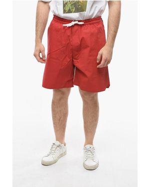 J.Press 3 Pockets Shorts With Contrasting Laces - Red